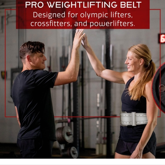 Dark Iron Fitness Weight Lifting Belt for Men & Women - 100% Leather Gym Belts f - Picture 7 of 16